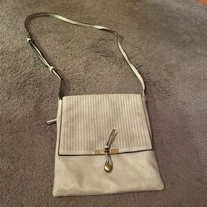Grey cross body purse
